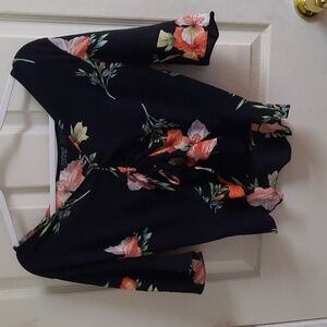 Short sleeved crop top shirt size 8 by topshop